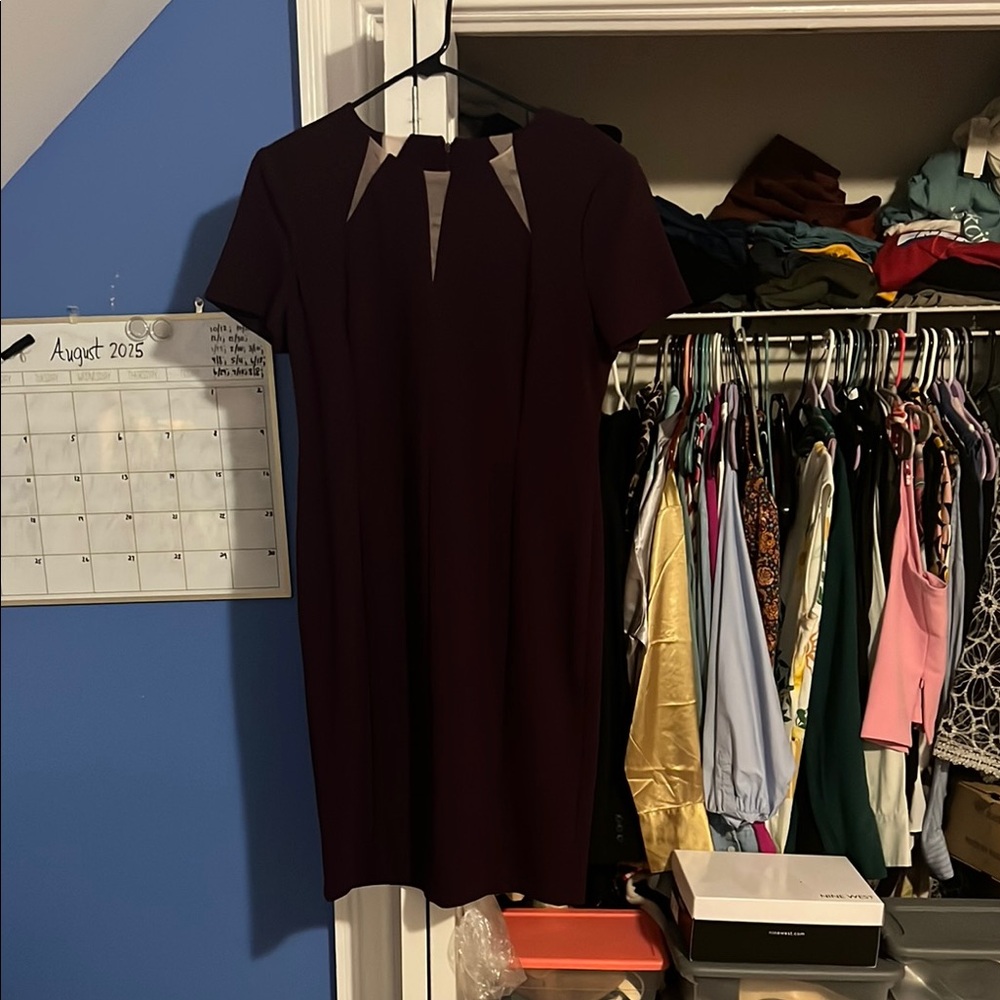 Calvin Klein Deep Purple Mini Dress